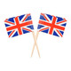 50pcs Union Jack Flag Cocktail Sticks